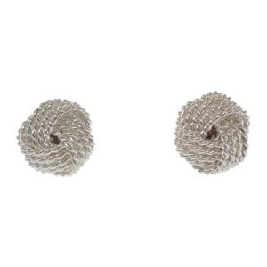 Tiffany & Co Tiffany & Co Somerset Twisted Knot Earrings Silver 925 Ladies